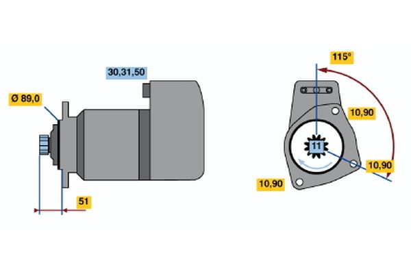 Bosch Starter 0 001 416 069