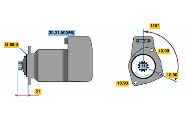 Bosch Starter 0 001 417 071