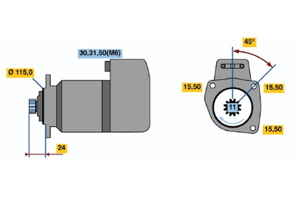 Bosch Starter 0 001 417 073