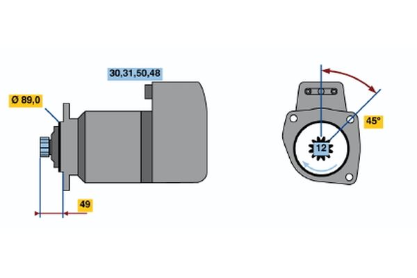Bosch Starter 0 001 510 010