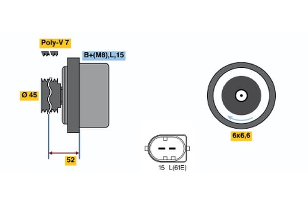 Bosch Alternator/Dynamo 0 986 042 420