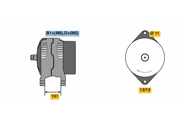 Bosch Alternator/Dynamo 0 124 525 203