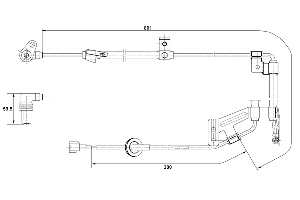 Bosch ABS sensor 0 265 001 273