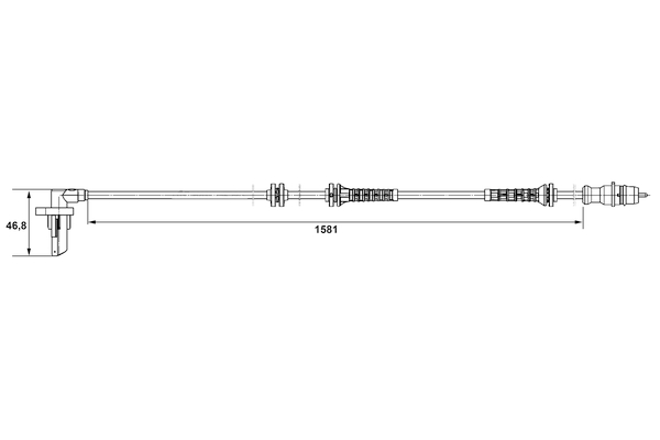 Bosch ABS sensor 0 265 007 528