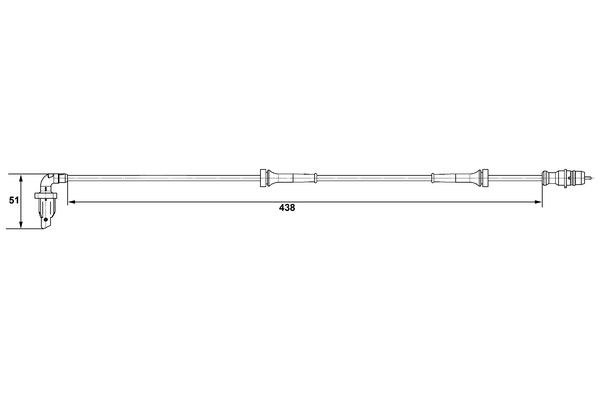 Bosch ABS sensor 0 265 007 583