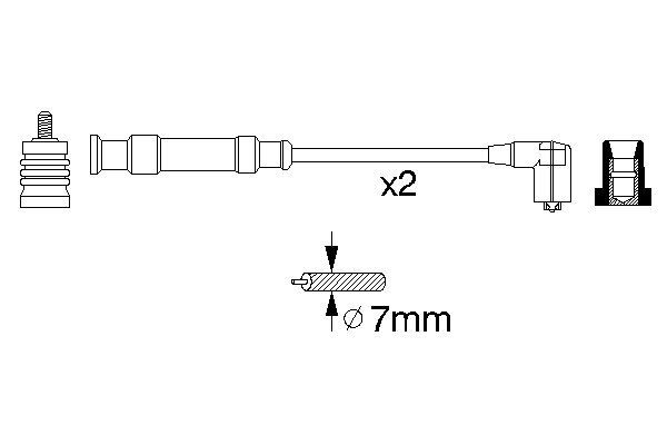 Bosch Bougiekabelset 0 356 912 805
