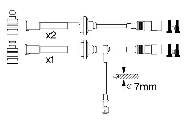 Bosch Bougiekabelset 0 356 912 820