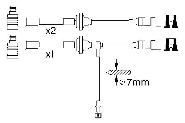 Bosch Bougiekabelset 0 356 912 946