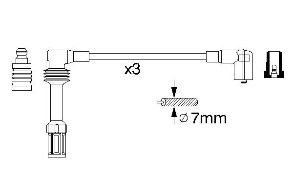 Bosch Bougiekabelset 0 356 912 973