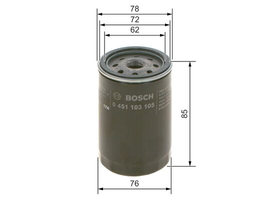 Bosch Oliefilter 0 451 103 105