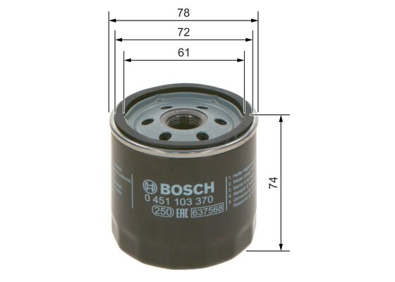 Bosch Oliefilter 0 451 103 370