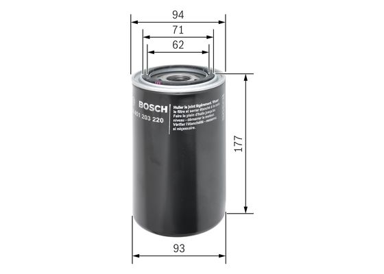 Bosch Oliefilter 0 451 203 220