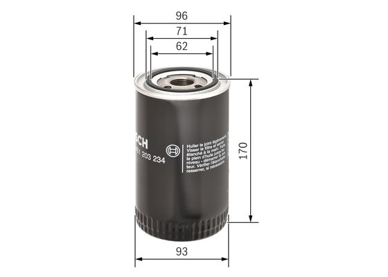 Bosch Oliefilter 0 451 203 234