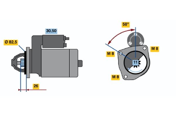 Bosch Starter 0 986 010 290