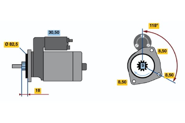 Bosch Starter 0 986 010 460