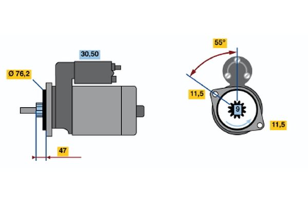 Bosch Starter 0 986 010 470