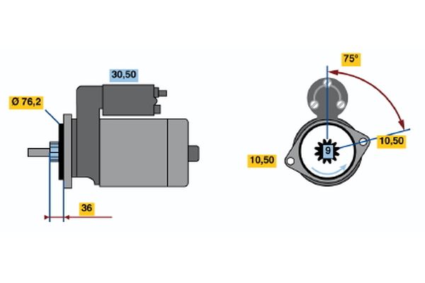 Bosch Starter 0 986 010 810