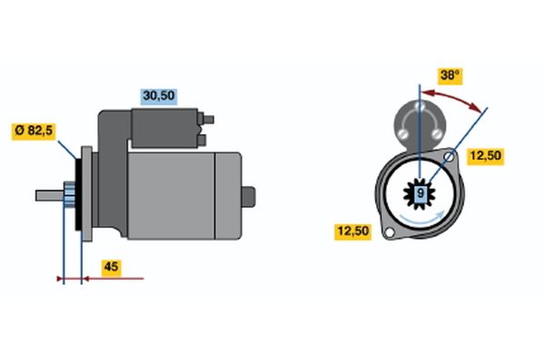 Bosch Starter 0 986 010 940