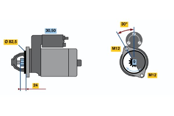 Bosch Starter 0 986 012 690