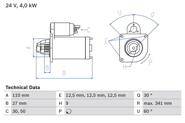 Bosch Starter 0 986 011 310