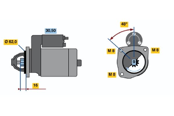 Bosch Starter 0 986 014 710