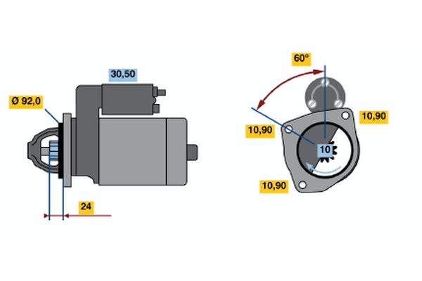 Bosch Starter 0 986 012 470