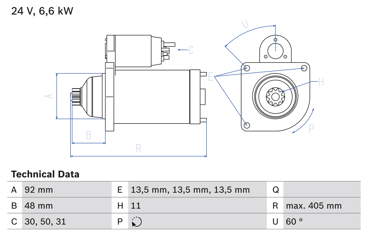 Bosch Starter 0 986 012 480
