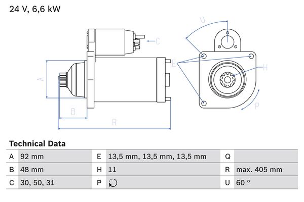 Bosch Starter 0 986 012 480