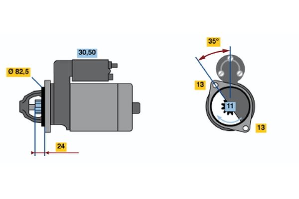 Bosch Starter 0 986 012 610