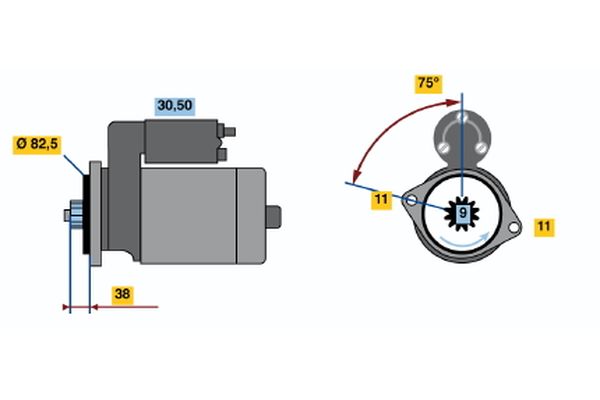 Bosch Starter 0 986 012 901