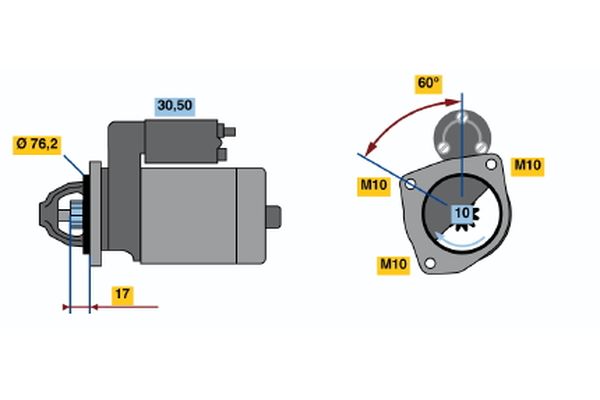 Bosch Starter 0 986 013 280