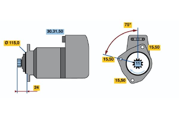 Bosch Starter 0 986 013 440