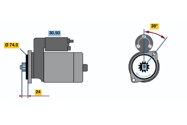 Bosch Starter 0 986 013 571