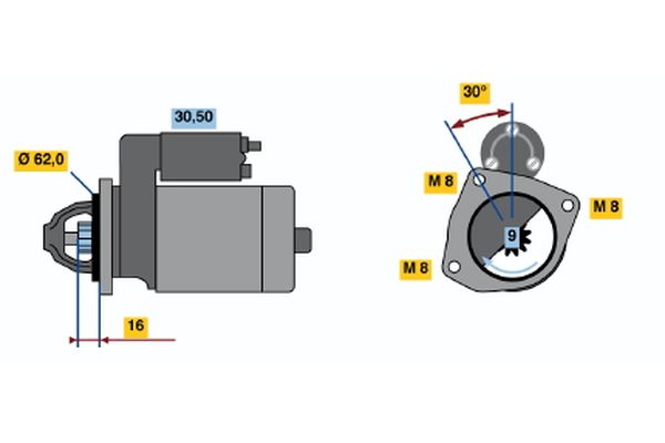 Bosch Starter 0 986 013 740