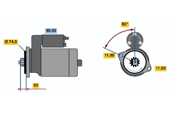 Bosch Starter 0 986 013 981