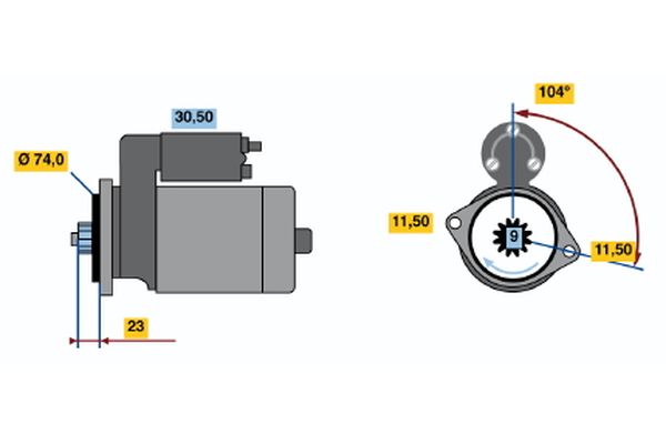 Bosch Starter 0 986 014 451