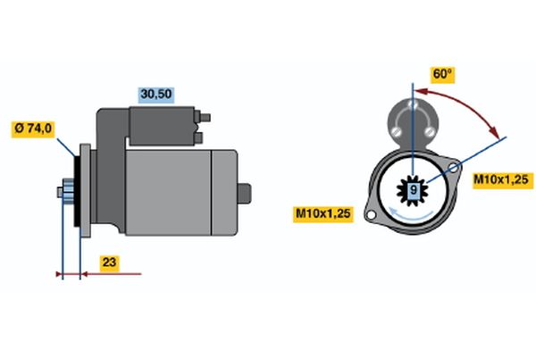 Bosch Starter 0 986 014 511