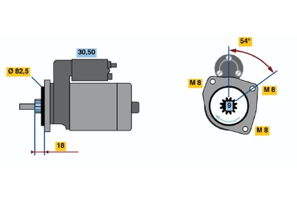 Bosch Starter 0 986 014 580