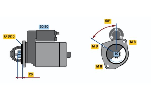 Bosch Starter 0 986 014 700