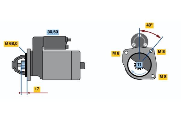 Bosch Starter 0 986 014 770