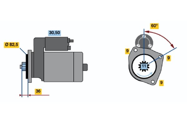 Bosch Starter 0 986 014 950