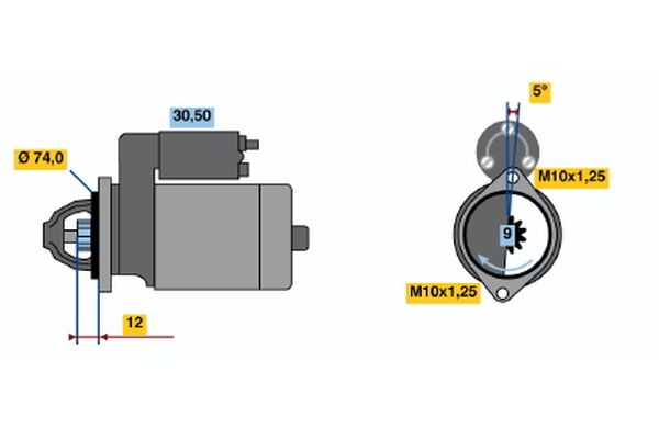 Bosch Starter 0 986 015 031