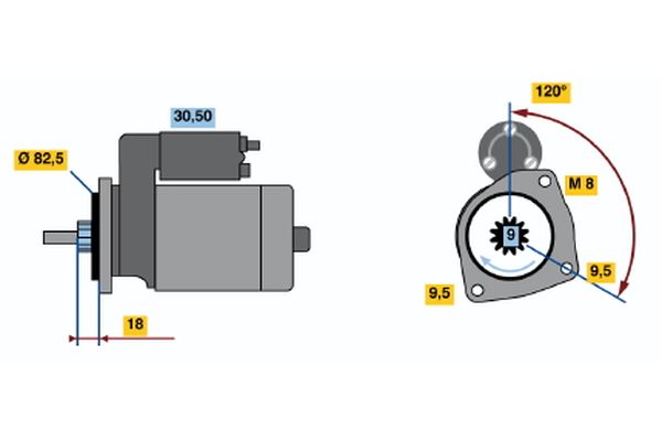 Bosch Starter 0 986 015 320