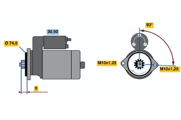 Bosch Starter 0 986 015 761