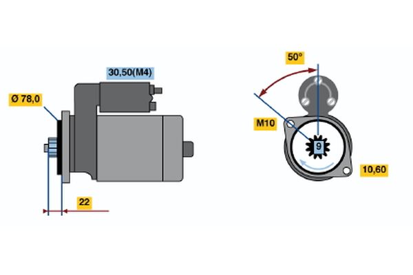 Bosch Starter 0 986 016 151