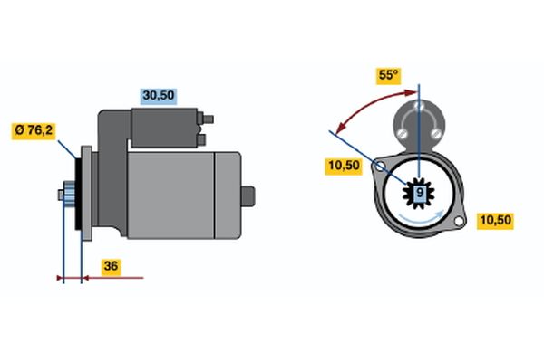 Bosch Starter 0 986 016 370