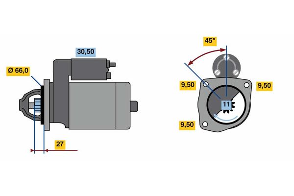 Bosch Starter 0 986 016 411