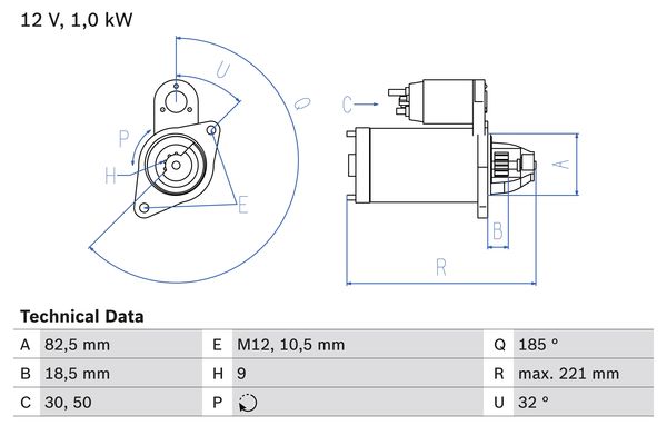 Bosch Starter 0 986 016 880