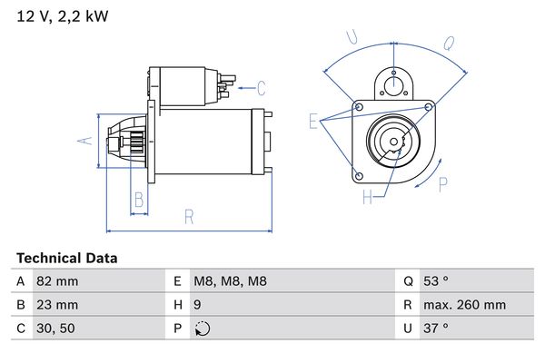 Bosch Starter 0 986 017 020