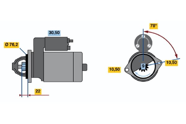 Bosch Starter 0 986 017 330